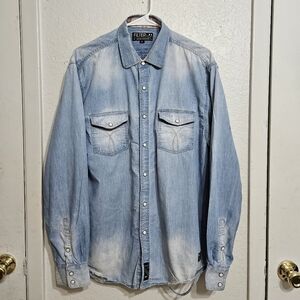 "Filter" Original Trademark Long Sleeve Button Front Blouse Women's Size XL